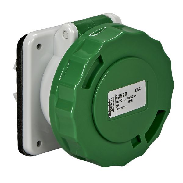 Schneider Electric 82970 Anbausteckdose 32A 3-polig 20-25 V AC IP67