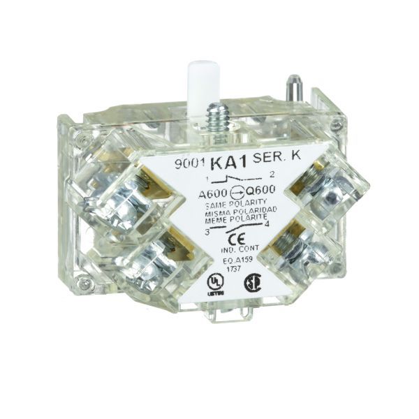 Schneider Electric 9001KA1 Hilfsschalterblock m. gesch. Klemmen 9001K 1W Standard Silberlegierung