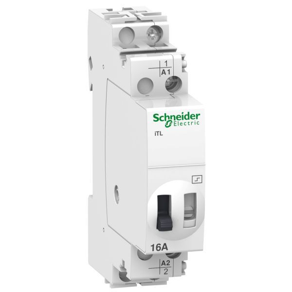 Schneider A9C30311 Fernschalter iTL, 1P, 1S, 16A, Spule 130 VAC 50/60Hz- 48 VDC
