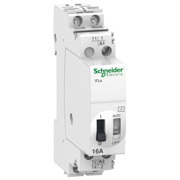 Schneider Electric A9C32111 Fernschalter iTLs 1-polig 1S 16A Spule 12 VDC 24 VAC 50/60Hz