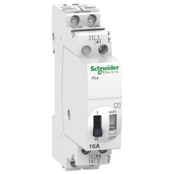Schneider A9C32211 Fernschalter iTLs, 1P, 1S, 16A, Spule 24 VDC, 48 VAC 50/60Hz