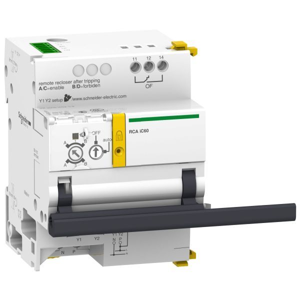 Schneider A9C70124 Fernantrieb RCA mit Ti24 für iC60 3P/4P, 230V AC, seitlich anbaubar