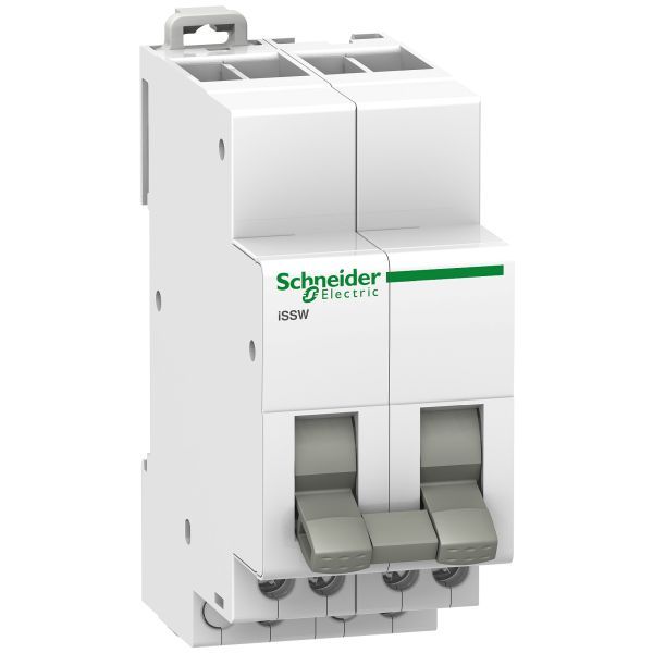Schneider A9E18074 Gruppenschalter iSSW, 2 Wechsler, 20A, 250V AC, 3 Positionen