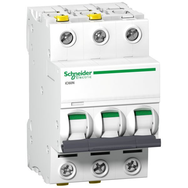 Schneider A9F04304 Leitungsschutzschalter iC60N, 3P, 4A, C Charakteristik