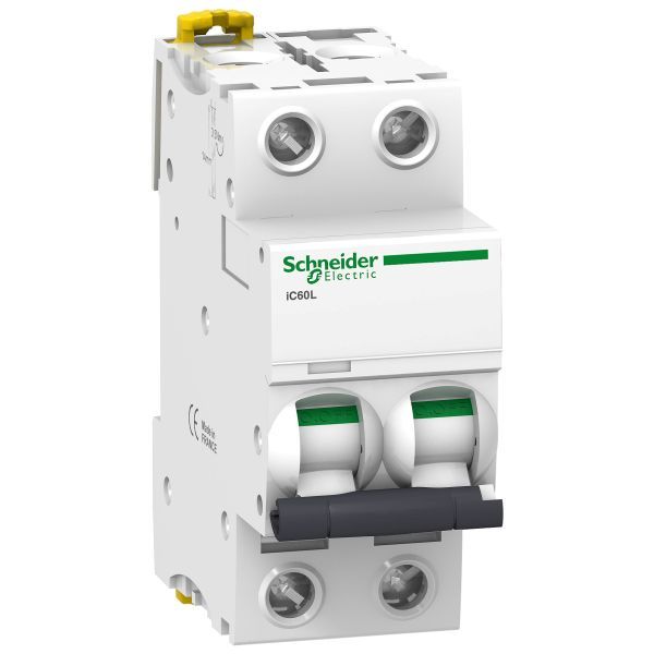 Schneider A9F92202 Leitungsschutzschalter iC60L, 2P, 2A, Z-Charakteristik, 100kA