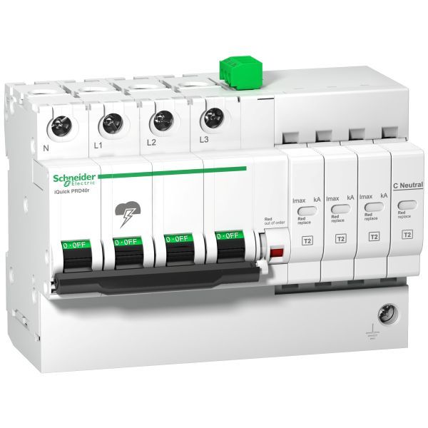 Schneider A9L16294 Überspannungsabl. iQuick PRD40r, Steckb. Schutzmodule 3P+N, Imax 40kA