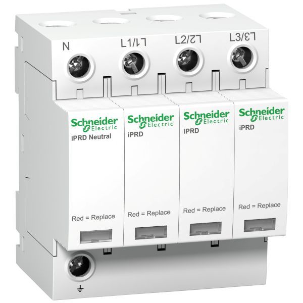 Schneider A9L65601 Überspannungsabl. iPRD65r, Typ 2, Steckb. Schutzmodule, 3P+N, Imax 65kA