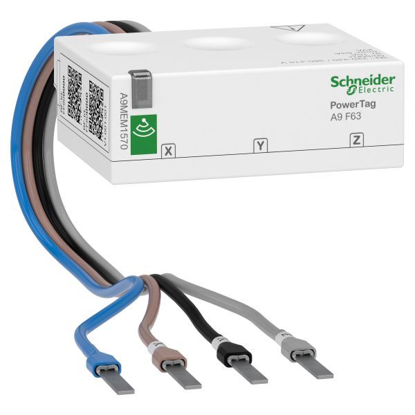 Schneider Electric A9MEM1570 Kompakter Energiezähler PowerTag Flex zur dreiphasigen Direktmessung bis 63A