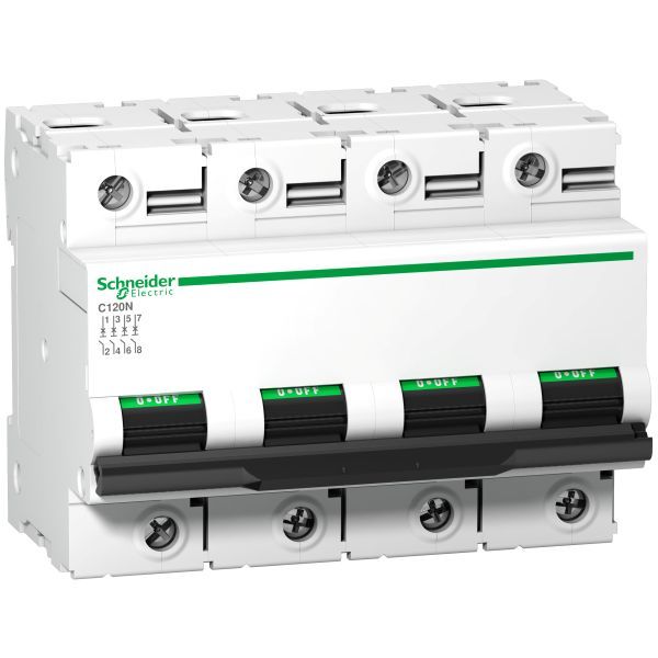 Schneider A9N18355 Leitungsschutzschalter C120N, 4P, 125A, B Charakteristik, 10kA