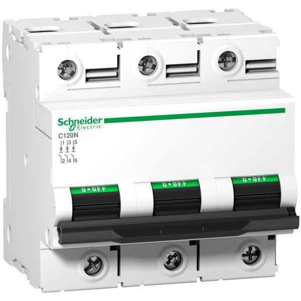 Schneider A9N18365 Leitungsschutzschalter C120N, 3P, 80A, C Charakteristik, 10kA