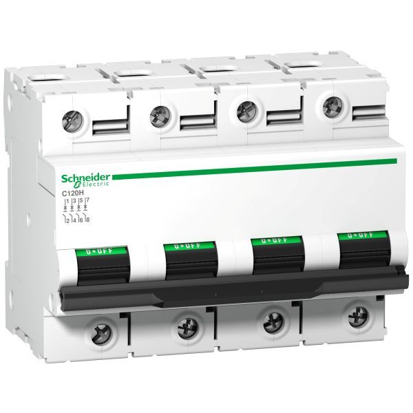 Schneider A9N18479 Leitungsschutzschalter C120H, 4P, 80A, C Charakteristik, 15kA