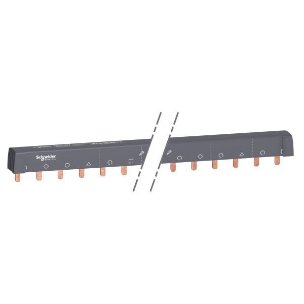 Schneider A9XPH524 Phasenschiene Steg, ablängbar, 3P+N, 24 TE, 100A