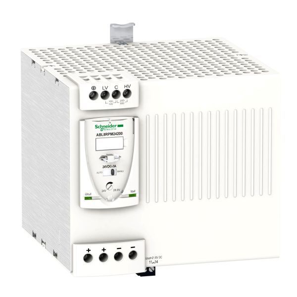 Schneider ABL8RPM24200 Spannungsversorgung, Modicon ABL8, Universal, 1-/2-phasig, 100-240V AC, 24V DC, 20A, 480W