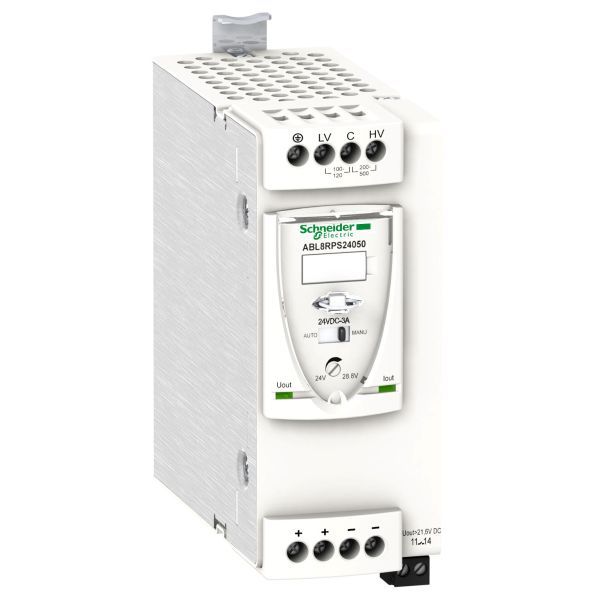 Schneider Electric ABL8RPS24050 Getaktete Spannungsversorgung UNIVERSAL 100-500 VAC 1-2 P 24 VDC 5 A 120 W