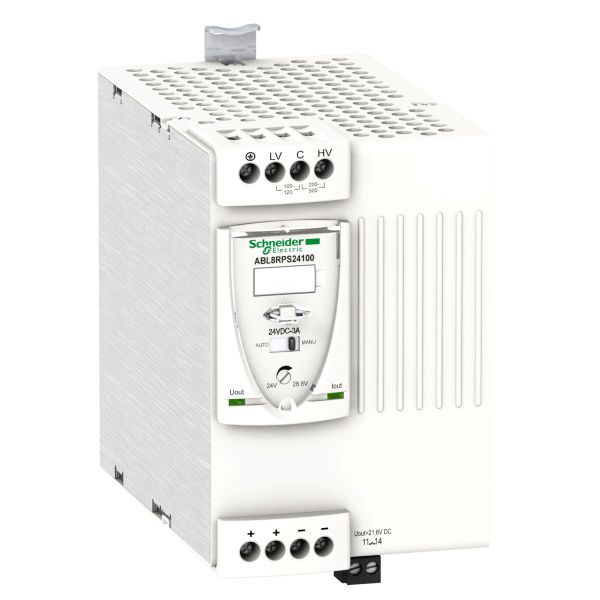 Schneider ABL8RPS24100 Spannungsversorgung, Modicon ABL8, Universal, 1-/2-phasig, 100-500V AC, 24V DC, 10A, 240W