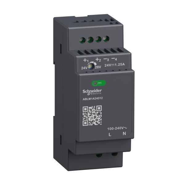 Schneider ABLM1A24012 Spannungsversorgung, Modicon ABLM, Modular, getaktet, 1-phasig, 100-240V AC, 24V DC, 1,2A, 30W