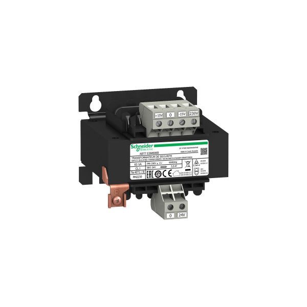 Schneider Electric ABT7ESM006B Sicherheits- u. Trenntransformator E: 230VAC A: 1x 24 VAC 63 VA