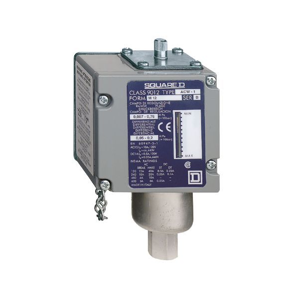 Schneider Electric ACW8M129012 ACW Druckschalter 12 Bar einstellbare Hysterese 2 Schaltpunkte 1Ö/1S