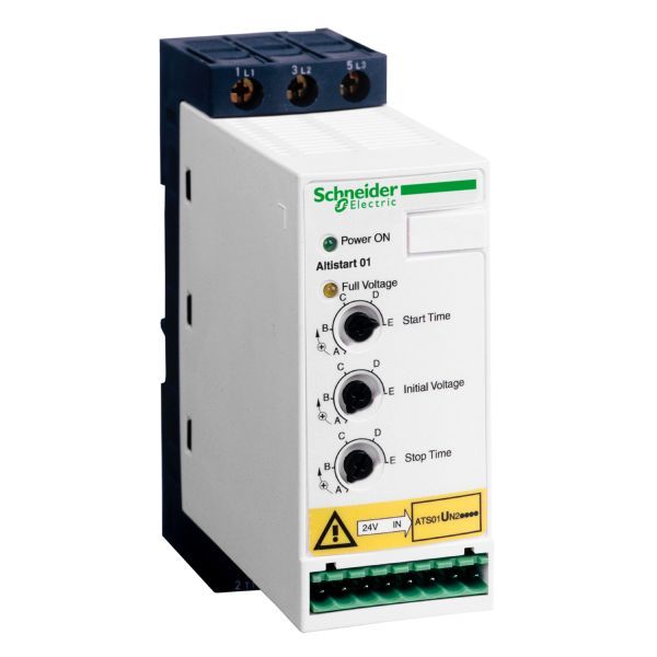 Schneider ATS01N212QN Sanftanlasser für Asynchronmotor, ATS01, 12A, 380-415V, 5,5 KW