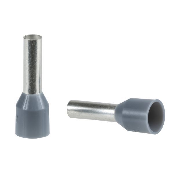 Schneider AZ5CE025 Aderendhülse AZ5 gem. NF, 2,5mm2/AWG14, grau, 5 * 100 Stück
