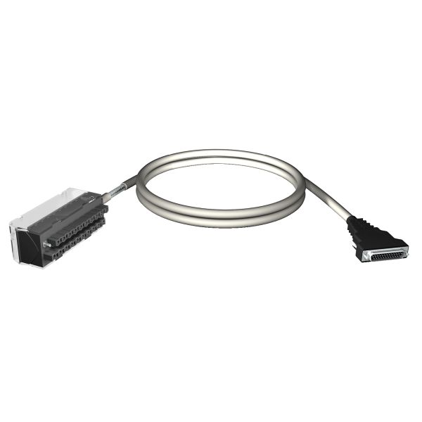 Schneider BMXFCA300 Kabelsatz, 20-Wege-Anschlussklemme, SUB-D25-Anschluss, für M340 E/A, 3m