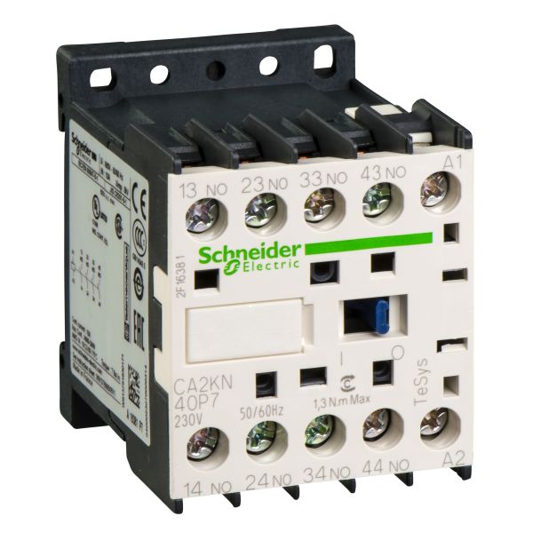 Schneider CA2KN40P7 Hilfsschütz, 4S, 230V 50/60Hz