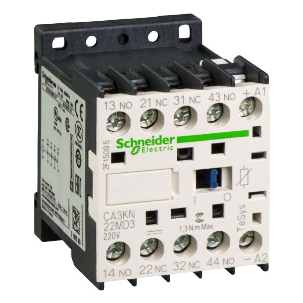 Schneider CA3KN22MD3 Hilfsschütz, 2S+2Ö, 220V DC mit Diode