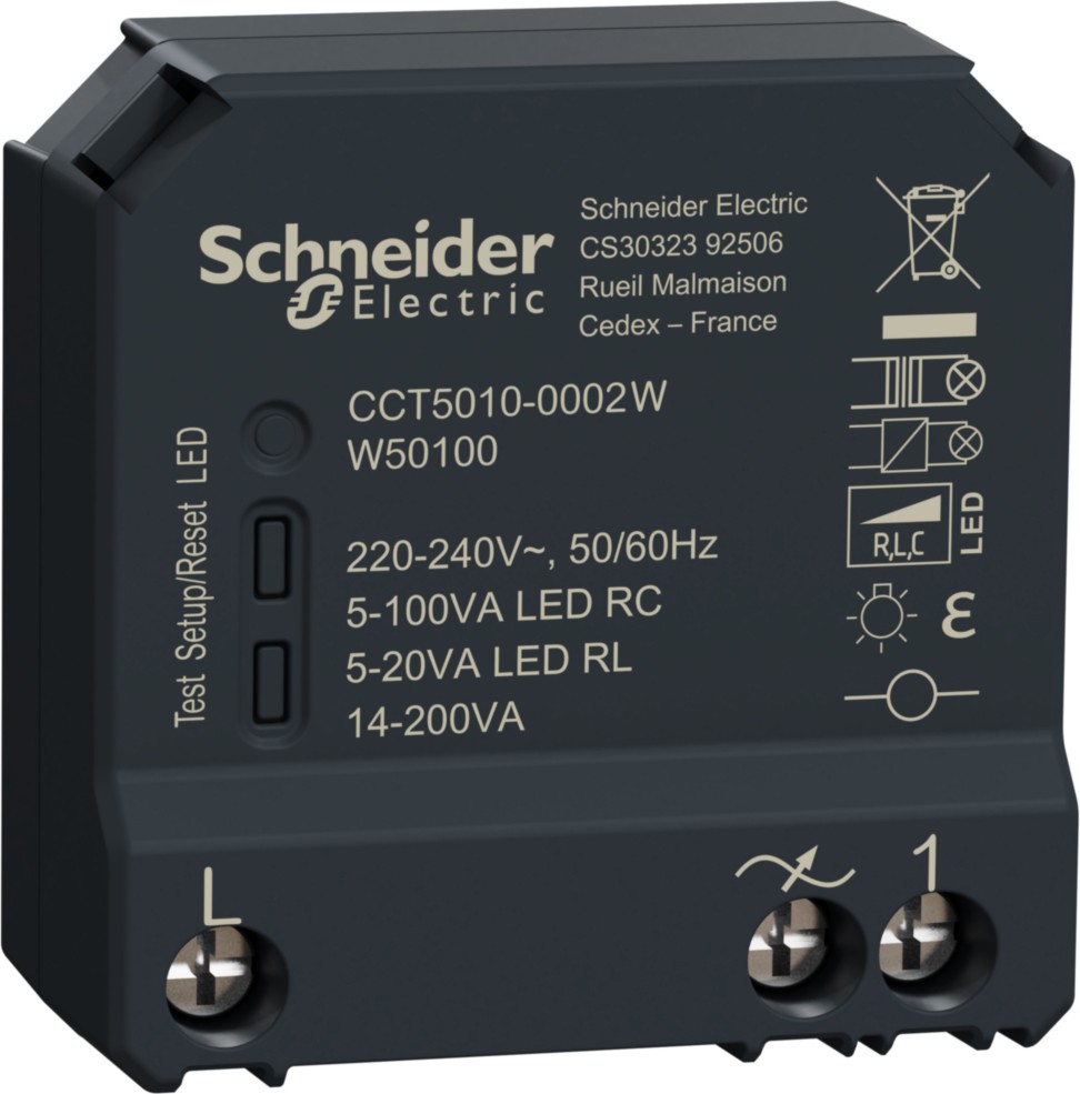 Schneider Electric CCT5010-0002W Wiser Dimmaktor 1fach UP