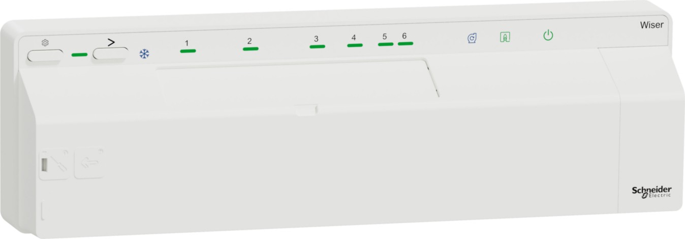 Schneider Electric CCTFR6620 Wiser Verteilerleiste Fußbodenheizung (Heizen/Kühlen 24V)