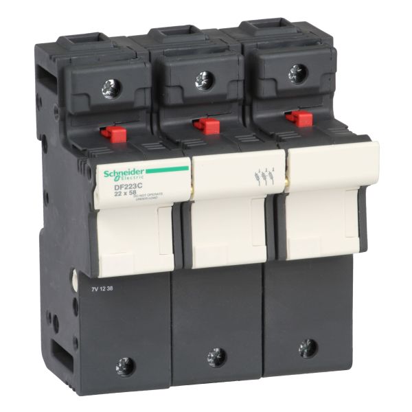 Schneider DF223C Sicherungshalter TeSys 3p 125A , Sicherungsgröße 22x58mm