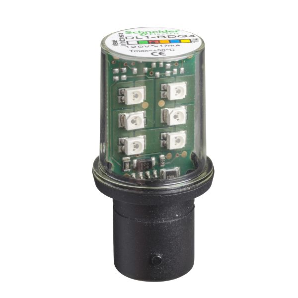 Schneider DL1BDG4 LED-Lampe, rot für Befehls- u. Meldegeräte, BA 15d, 120V