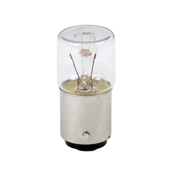 Schneider DL1BEBS Glühlampe, transparent f. Befehls. u. Meldegeräte, BA 15d, 24 V 4 W