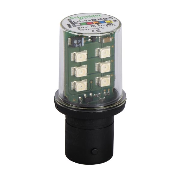 Schneider DL1BKB5 LED -Modul, orange, Blinklicht für Befehls- u. Meldegeräte, BA 15d, 24 V