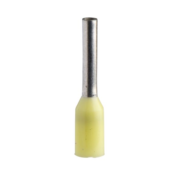 Schneider DZ5CE002 Aderendhülse DZ5 gem. NF, 0,25mm2/AWG26 -gelb, 10 Sätze à 100 Stück