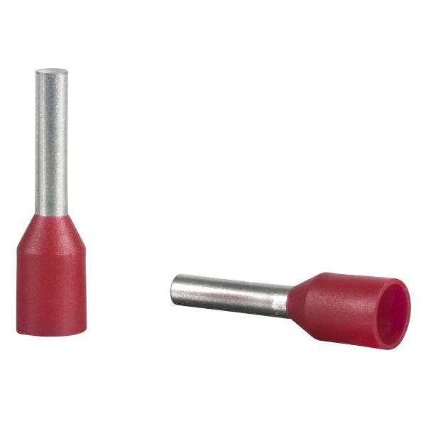 Schneider DZ5CE010D Aderendhülse DZ5 gem. DIN, 1mm2/AWG18, rot, 10 Sätze à 100 Stück