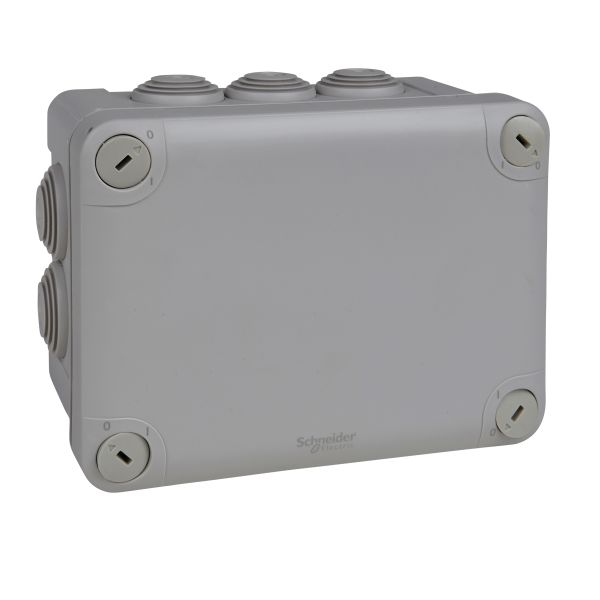 Schneider ENN05007 Mureva BOX, Abzweigdose, 10 Tüllen Ø25, 150x105x80mm