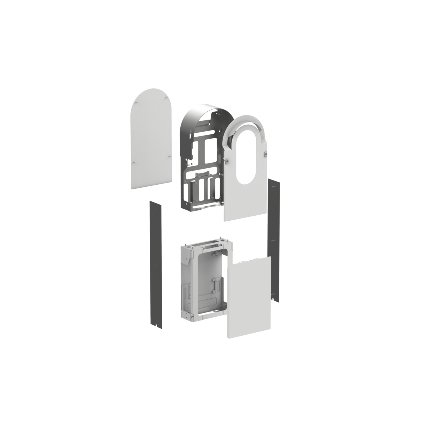 Schneider EVA1RFKS1 Metallic-Kit für EVlink Pro AC Bodenmontage, 1 Ladepunkt, IK10, C4M