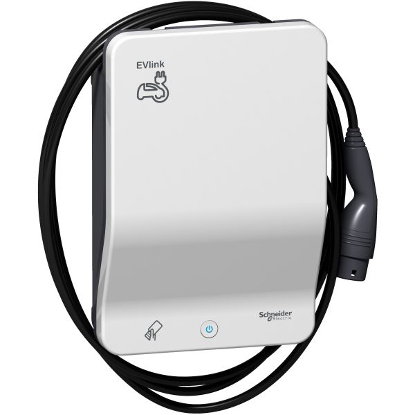 Schneider Electric EVB1A22PCRI EVlink Wallbox G4 Smart 22kW T2-Kabel RFID