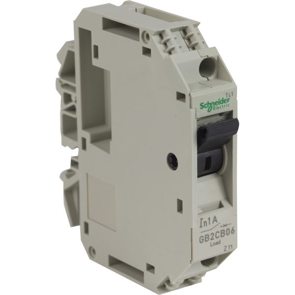 Schneider GB2CB06 Leistungsschalter TeSys für Steuerstromkreise, GB2-CB, 1A, 1p, 1d