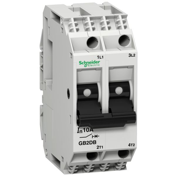 Schneider GB2DB05 Leistungsschalter TeSys für Steuerstromkreise, GB2-DB, 0,5A, 2p, 2d