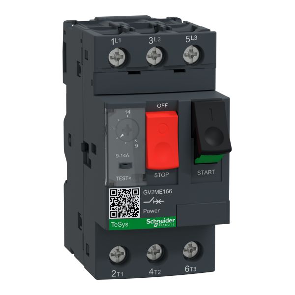 Schneider GV2ME166 Motorschutzschalter GV2-ME, 9-14A, 3p 3d, thermomagnetischer Auslöser