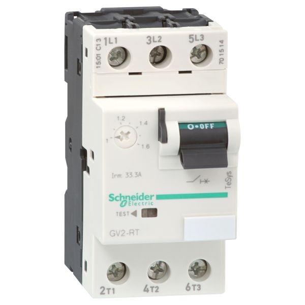 Schneider GV2RT06 Transformatorschutzschalter, 3p, 1-1,6A, Kipphebel, Schraubanschluss