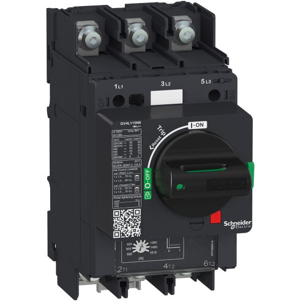 Schneider Electric GV4L50B6 Motorschutzschalter mag. - TeSys GV4 - 50A 3-polig 25kA - Drehantrieb