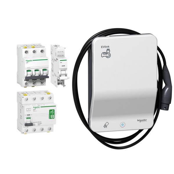 Schneider Electric KITEVB1A11CA EVlink Bundle G4-11kW-Kabel Typ 2-Schutzkomponenten