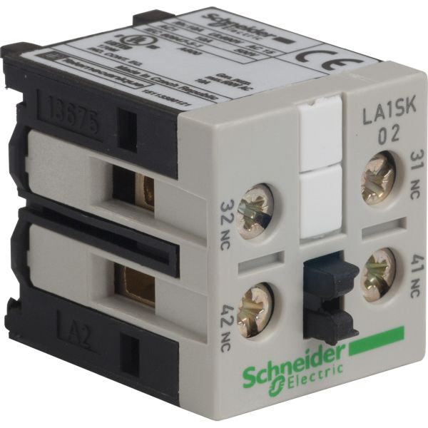 Schneider LA1SK02 Hilfsschalterblock, 2Ö, Schraubanschluss