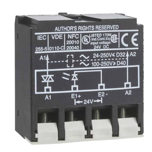 Schneider LA4DWB Interfacemodul, Halbleiter, 24V DC / 250V AC