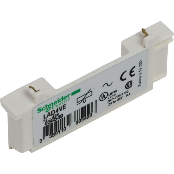 Schneider LAD4RCG Beschaltungsmodul, RC-Glied, 50-127V AC, für LC1D09-38