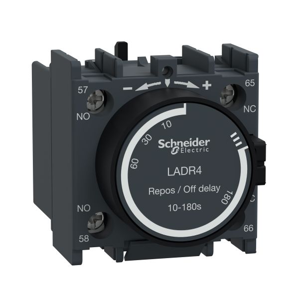 Schneider Electric LADR4 Zeitblock rückfallverzögert 1S+1Ö 10,00-180,00s Schraubanschluss