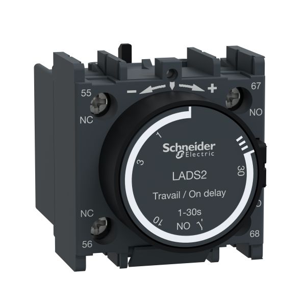 Schneider Electric LADS2 Zeitblock anzugsverzögert 1S+1Ö 1,00-30,00s Schraubanschluss