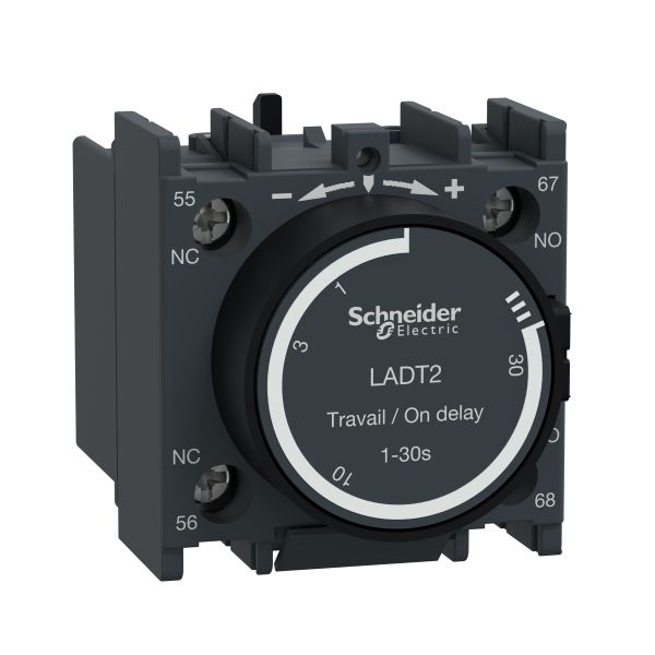 Schneider Electric LADT2 Zeitblock anzugsverzögert 1S+1Ö 0,10-30,00s Schraubanschluss
